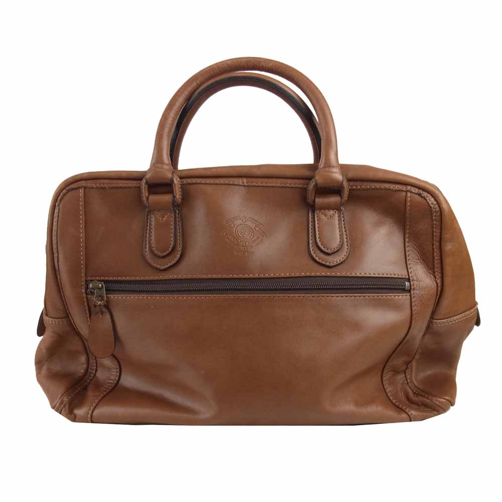 ポーター セルビーノ ボストンバッグ レザー ブラウン チェック PORTER ポーター CERVINO セルビーノ レザー ボストン バッグ ブラウン