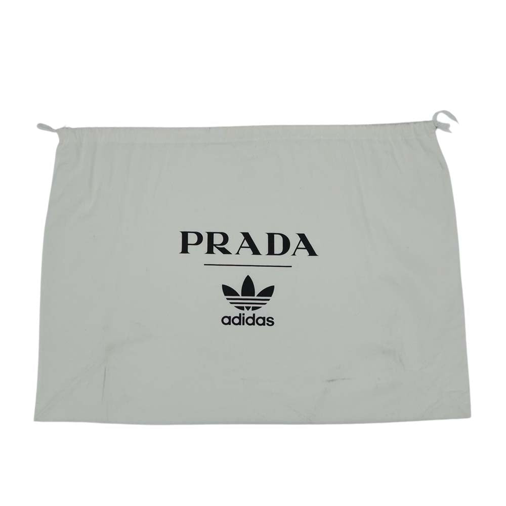 PRADA プラダ 1BB074 × adidas アディダス CITY CALF 世界700個限定 レザー ボストン バッグ ホワイト系【美品】【中古】