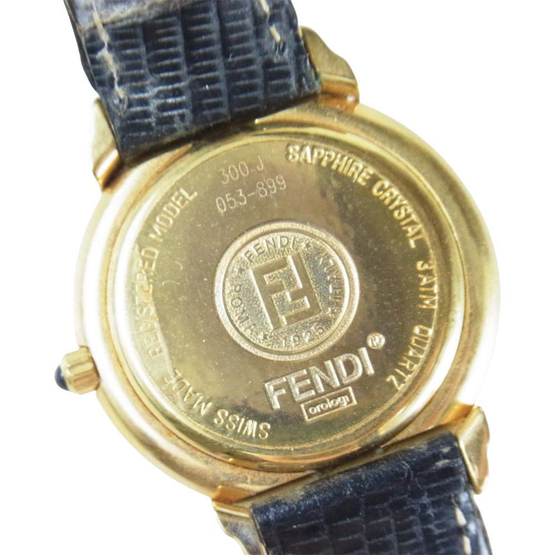 【電池交換済】FENDI フェンディ 腕時計 300J ゴールド ラウンド