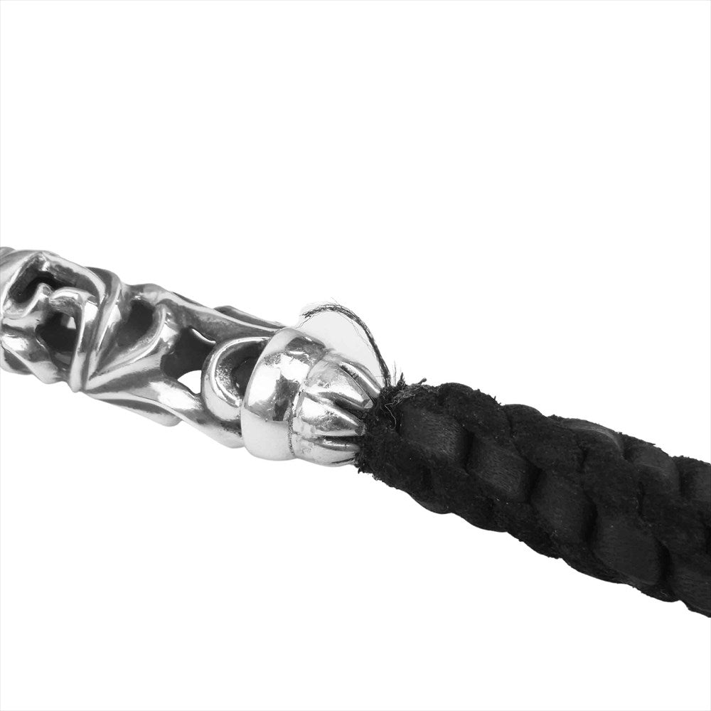 CHROME HEARTS クロムハーツ(原本無) 2クリップ ロング OTC ローラー ウォレット チェーン ブラック系【中古】