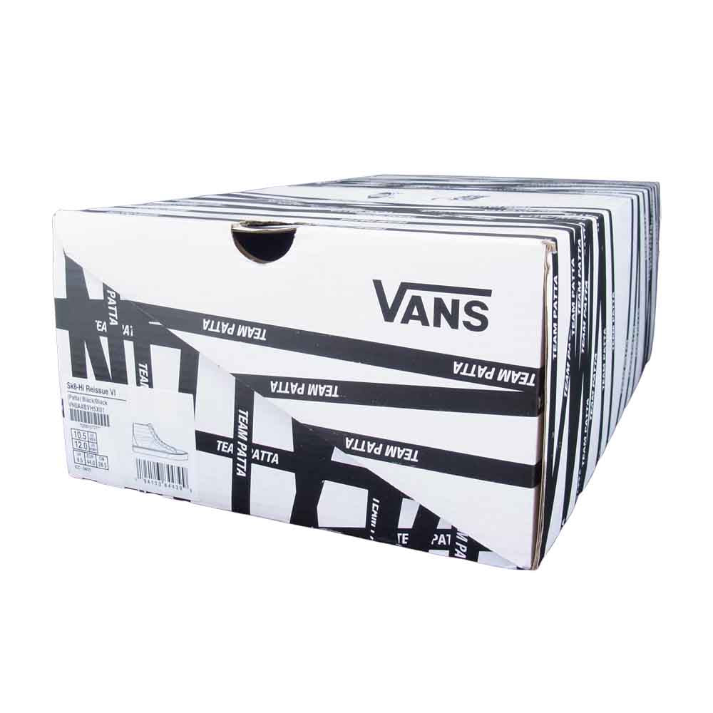 VANS バンズ vn0a4bvh5x01 VAULT ボルト × PATTA パタ LX SK8-Hi BLACK LX スケハイ ブラック ブラック系 28.5㎝【新古品】【未使用】【中古】