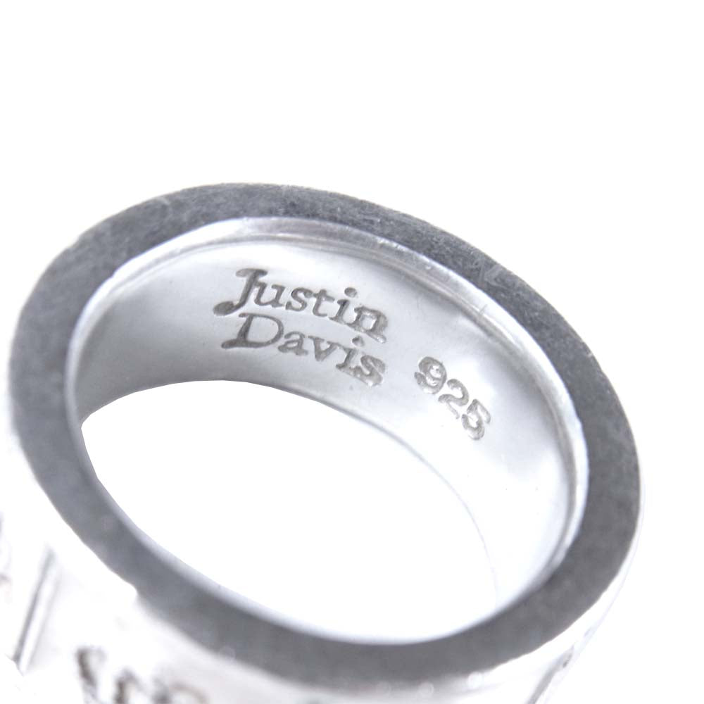Justin Davis ジャスティンデイビス SRJ272 PRIDE&JOY CROWN RING プライド&ジョイ クラウン モチーフ リング シルバー系 9号程度【中古】