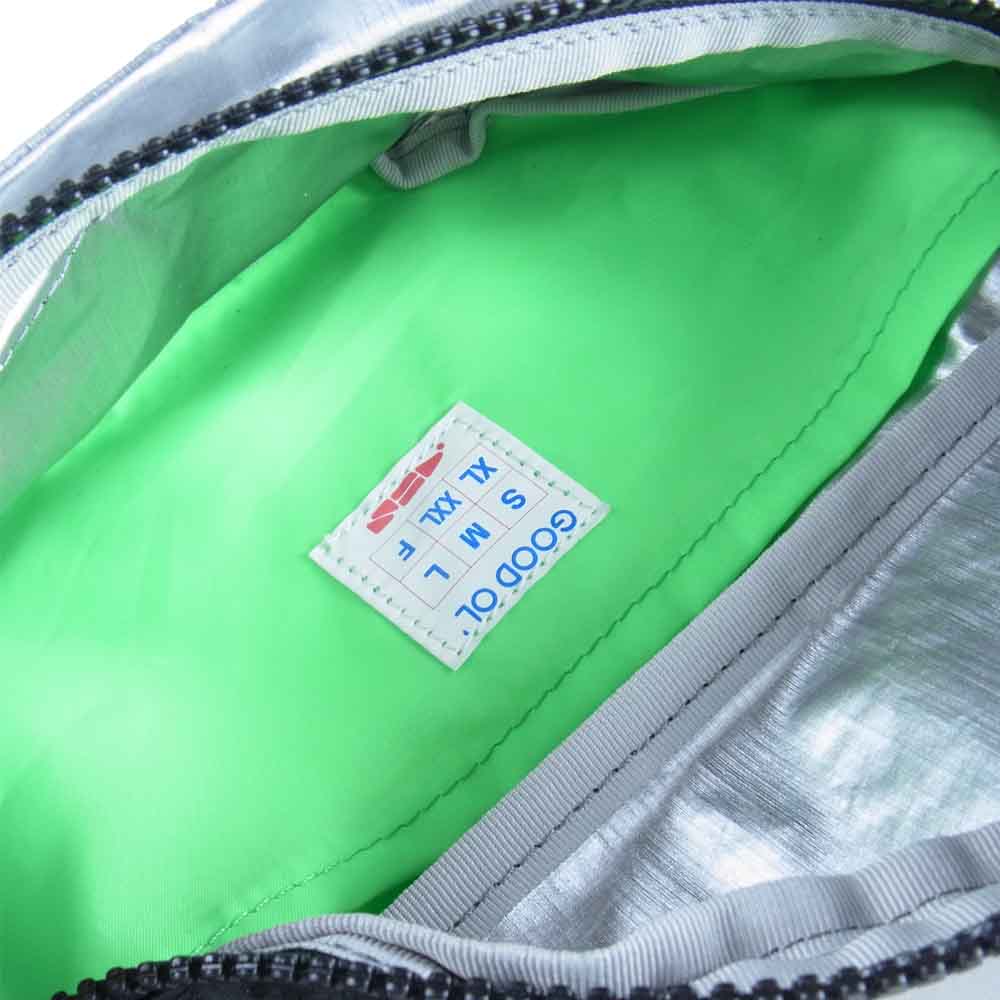 PORTER ポーター ×GOOD OL' グッドオル 2TONE WESTBAG ウエストバッグ ポーチ ワンショルダー 黒×シルバー系【中古】