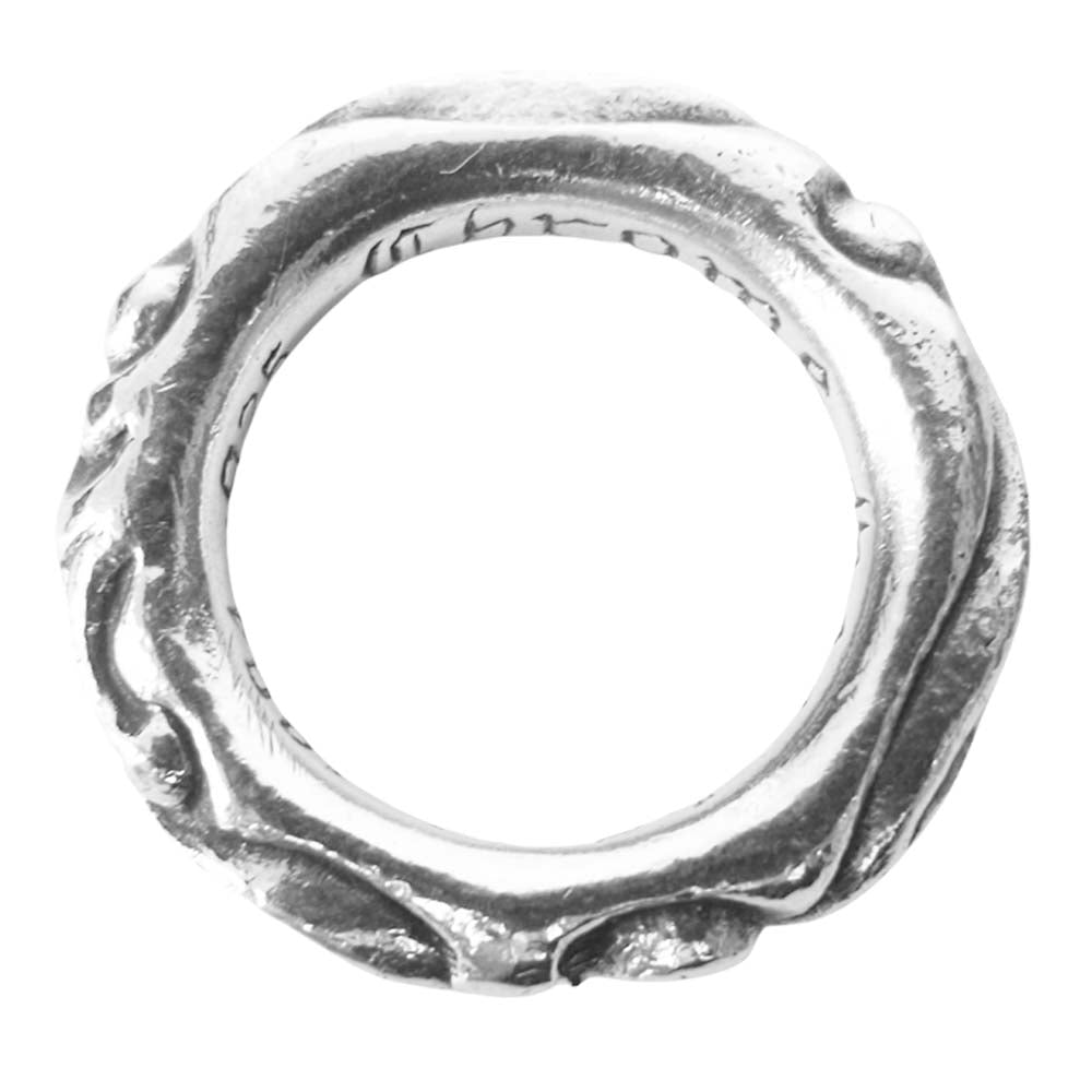CHROME HEARTS クロムハーツ(原本無) SCRL BAND RING スクロール バンド リング シルバー系 9号程度【中古】