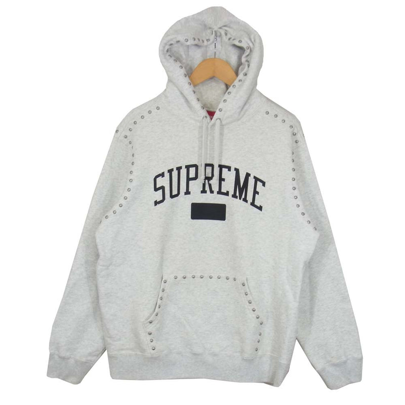 L supreme Studded Hooded Sweatshirt スタッズ