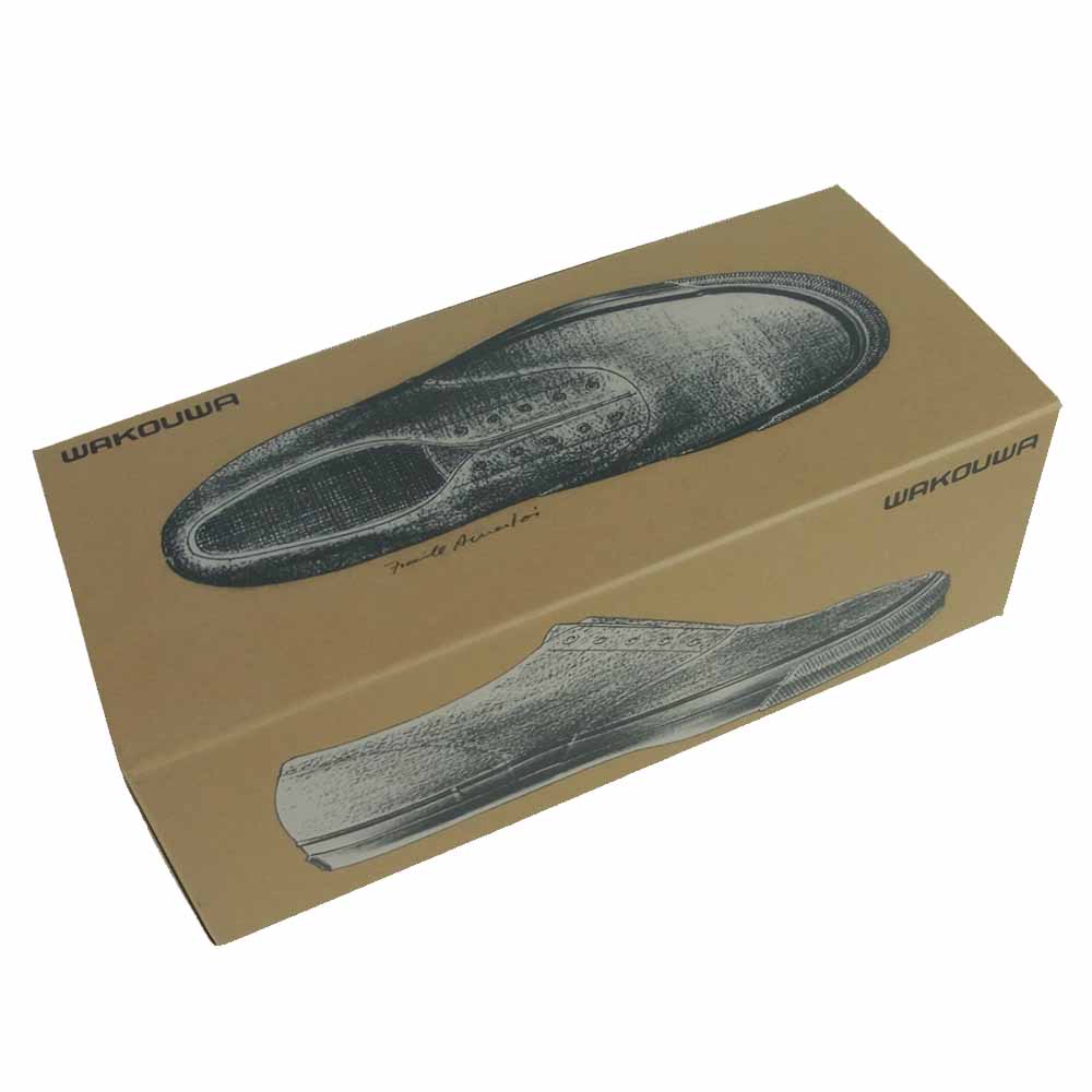 ANATOMICA アナトミカ 540-551-0105 WAKOUWA ワクワ WAK DECK SHOES LOW デッキシューズ ロー スニーカー オフホワイト系 25.5cm【新古品】【未使用】【中古】