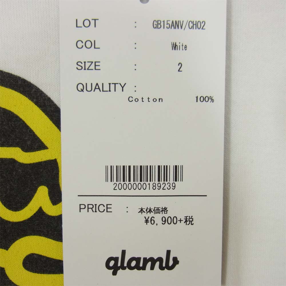 グラム × ちぃたん フロント プリント Tシャツ 2 ホワイト系 2【新古品】【未使用】【中古】