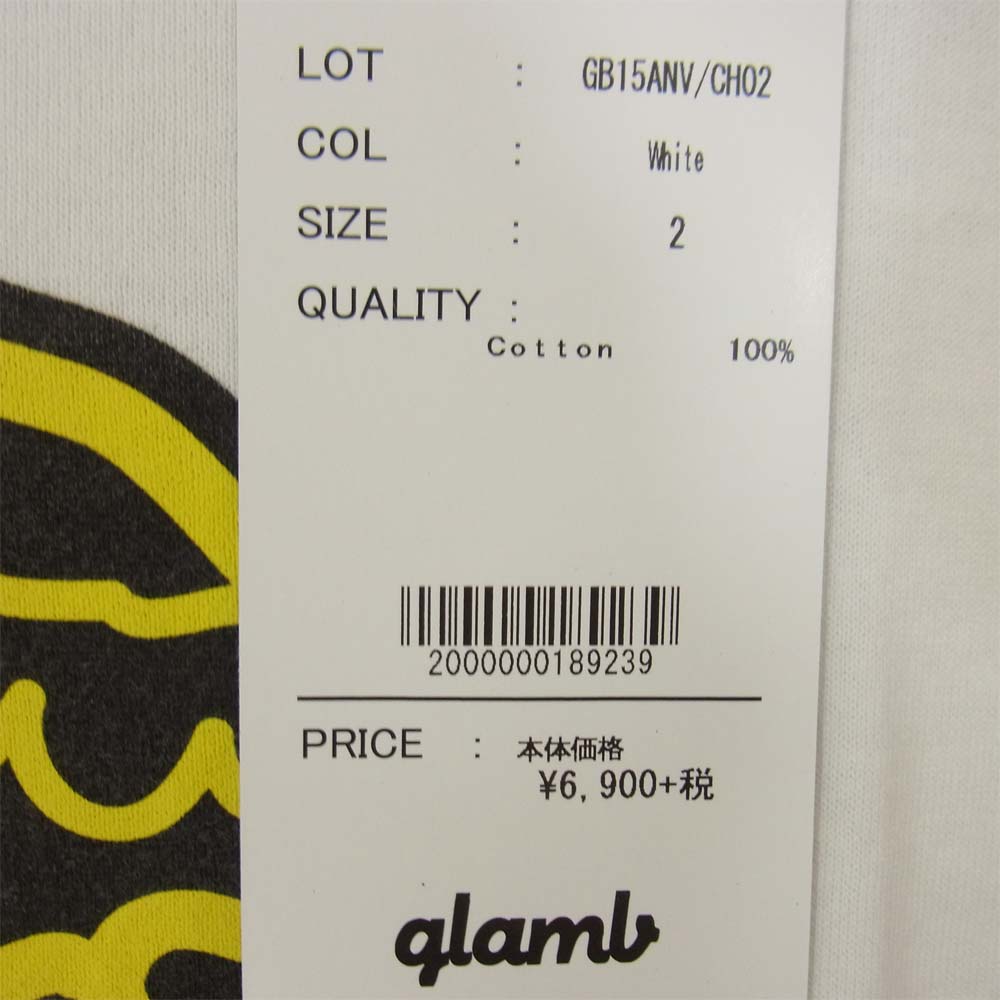 グラム × ちぃたん フロント プリント Tシャツ 2 ホワイト系 2【新古品】【未使用】【中古】