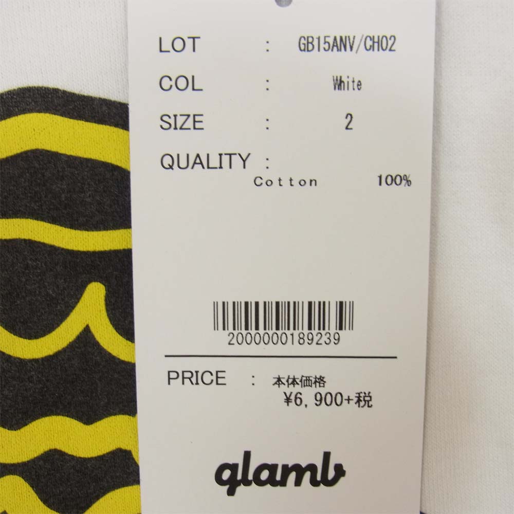 グラム × ちぃたん フロント プリント Tシャツ 2 ホワイト系 2【新古品】【未使用】【中古】