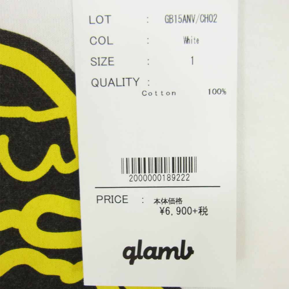 グラム × ちぃたん フロント プリント Tシャツ 1 ホワイト系 1【新古品】【未使用】【中古】