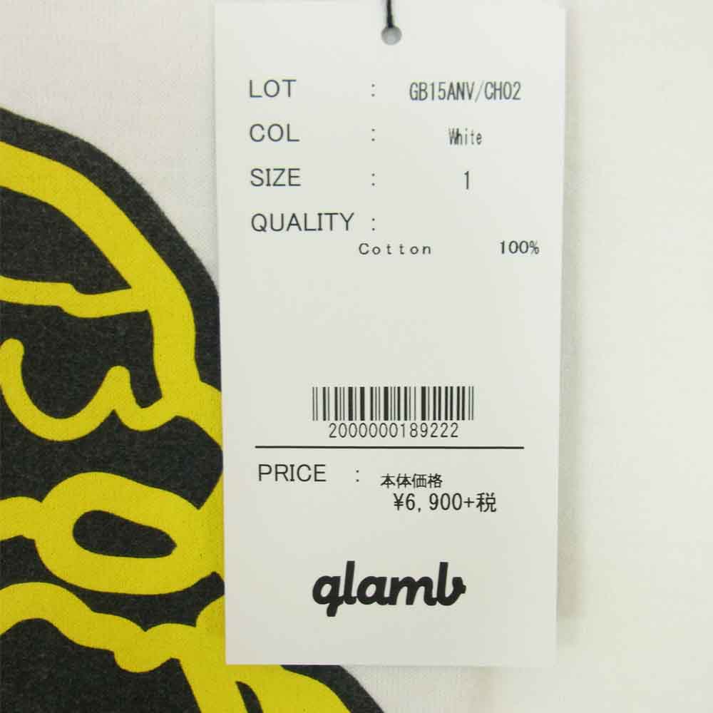 グラム × ちぃたん フロント プリント Tシャツ 1 ホワイト系 1【新古品】【未使用】【中古】