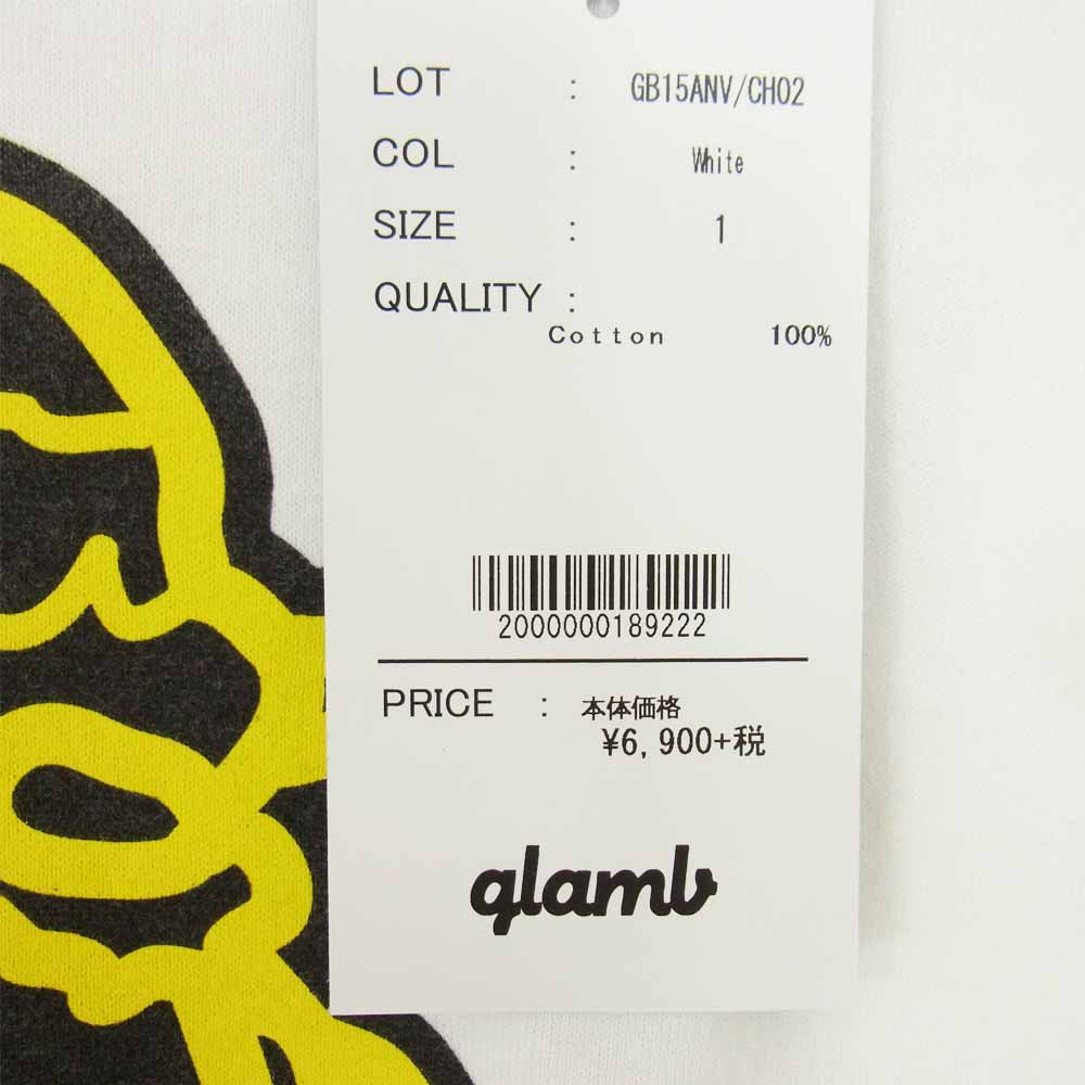 グラム × ちぃたん フロント プリント Tシャツ 1 ホワイト系 1【新古品】【未使用】【中古】