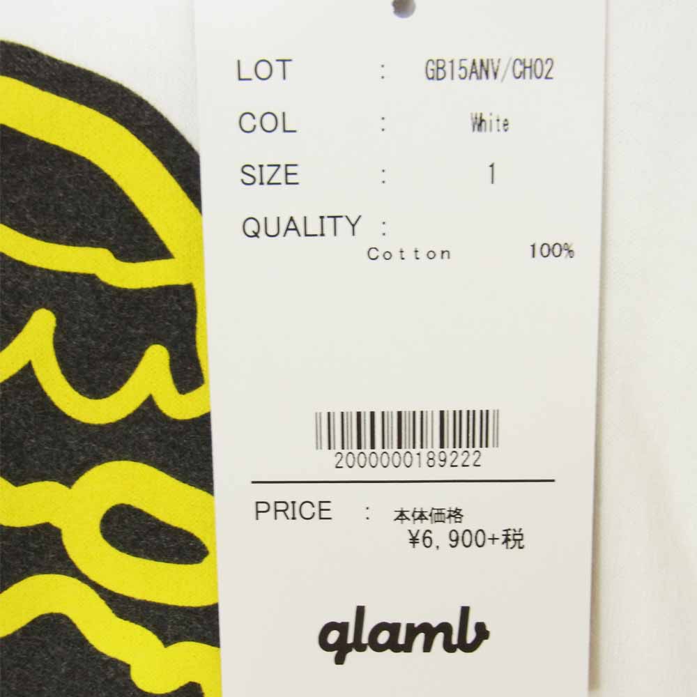 グラム × ちぃたん フロント プリント Tシャツ 1 ホワイト系 1【新古品】【未使用】【中古】