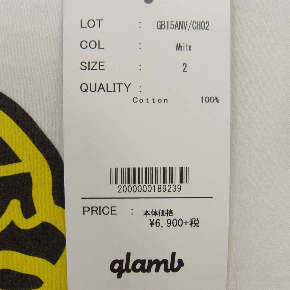 グラム × ちぃたん フロント プリント Tシャツ 2 ホワイト系 2【新古品】【未使用】【中古】