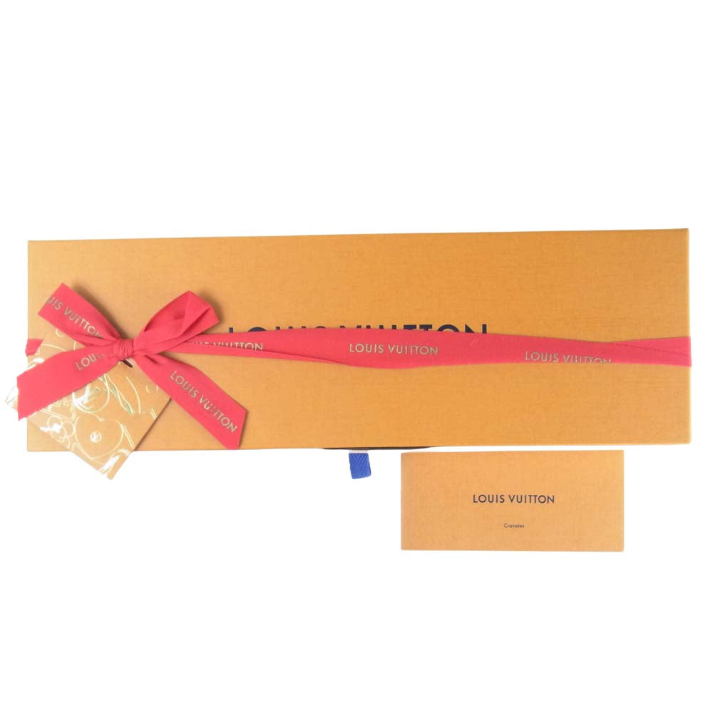 LOUIS VUITTON ルイ・ヴィトン M73893 2018年製 クラヴァット モノグラム セレスト シルク ネクタイ エンジ系【新古品】【未使用】【中古】