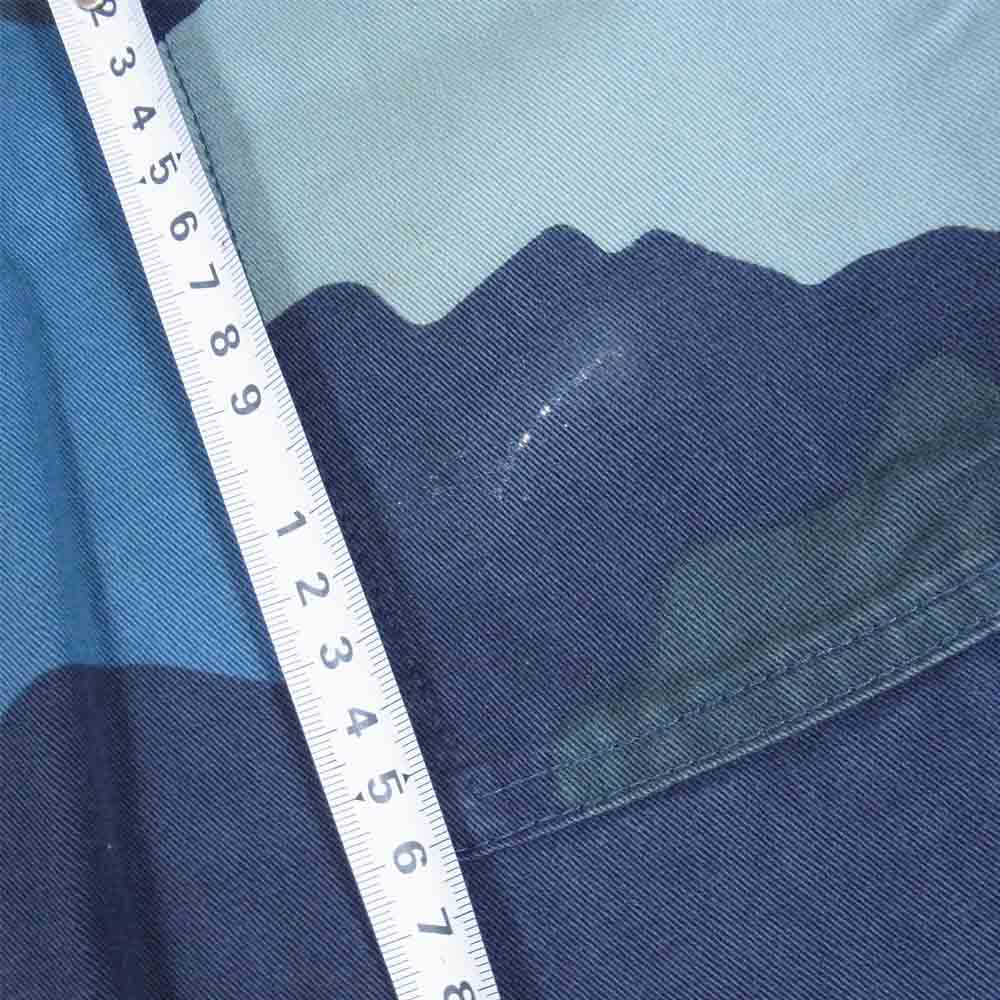 A BATHING APE アベイシングエイプ カモ柄 迷彩柄 カーゴ ミリタリー パンツ 青緑系 S【中古】