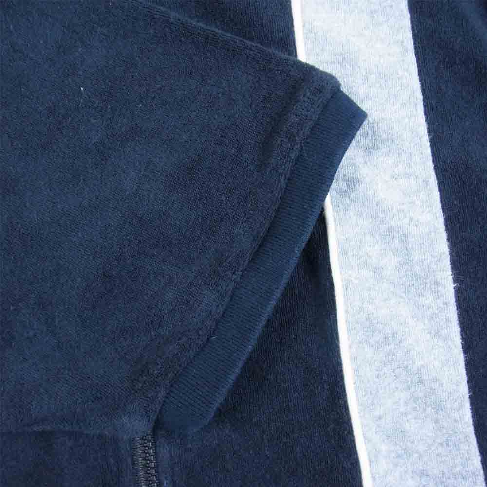 Supreme シュプリーム 15SS Zip Front Terry Cardigan ジップ フロント テリー カーディガン 半袖 ダークネイビー系 S【中古】