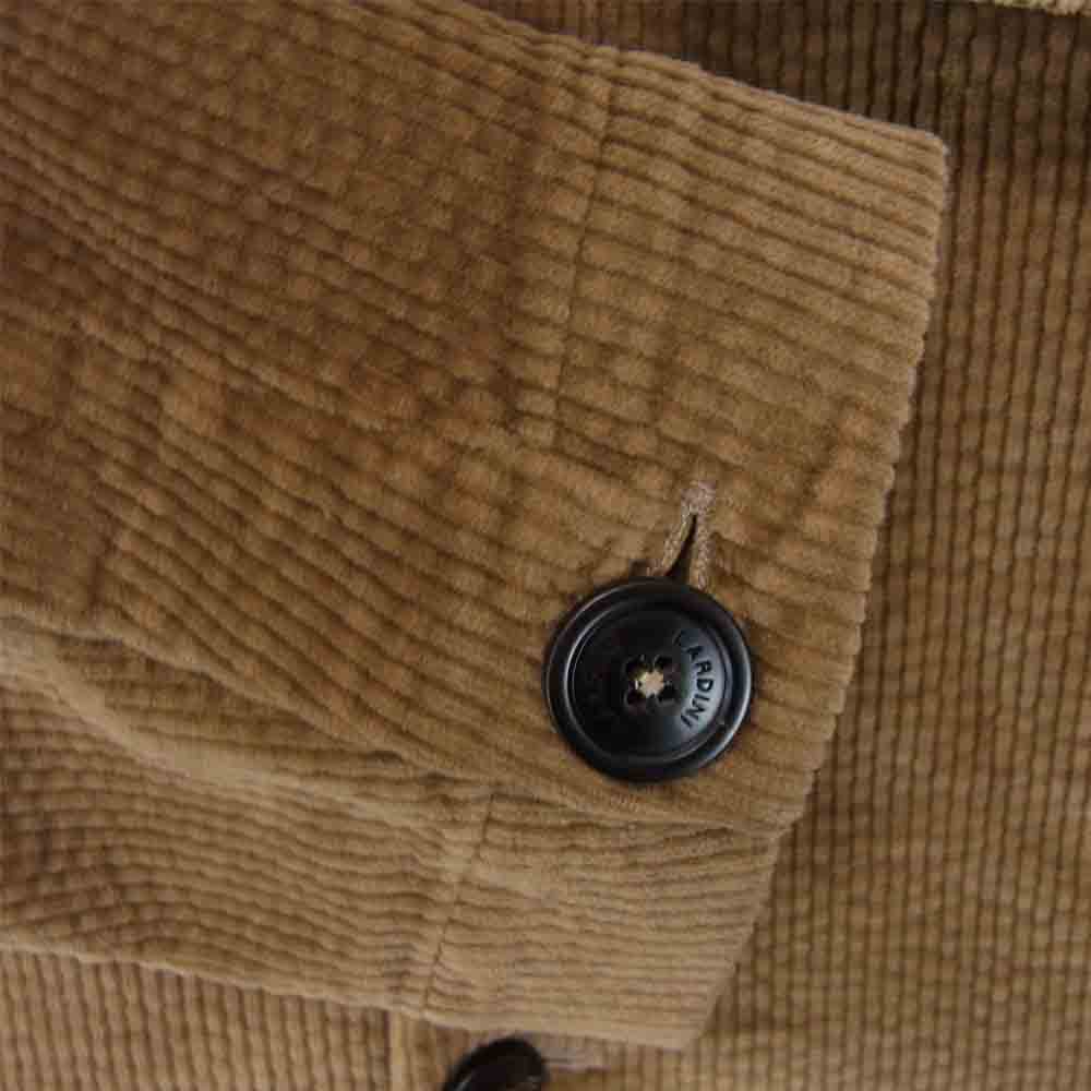 LARDINI ラルディーニ 国内正規品 イタリア製 JSUGO ストレッチコーデュロイ シャツ ジャケット ライトブラウン系 M【中古】