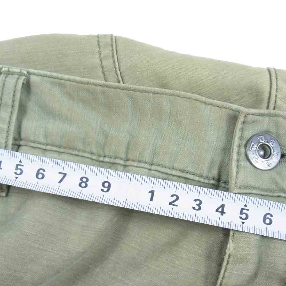 エムダブリューオービーエイチエム 5ポケット パンツ 日本製 コットン カーキ系 L【中古】