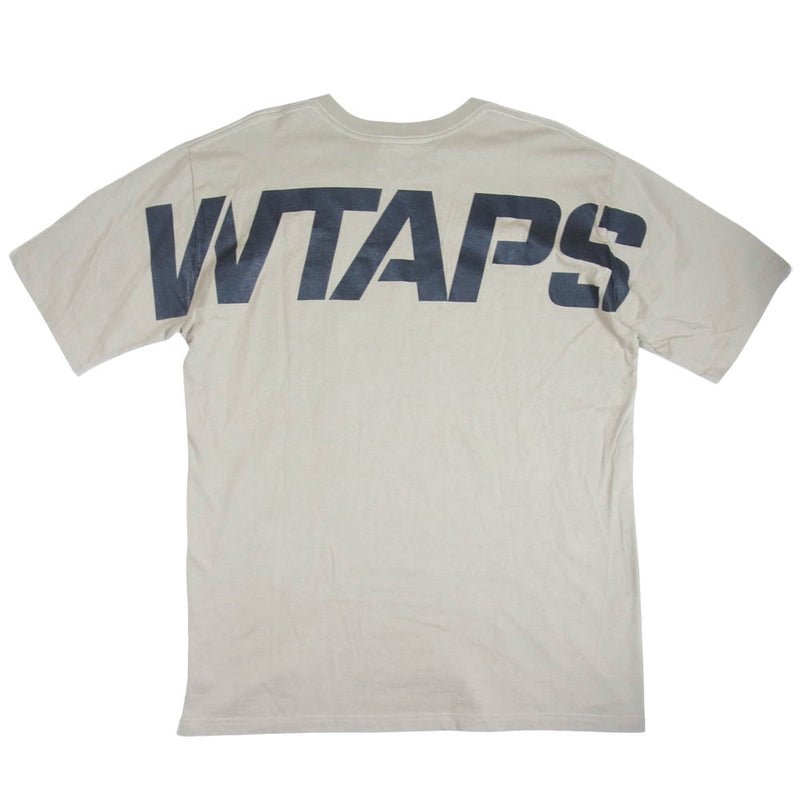 WTAPS ダブルタップス 21SS 211PCDT-ST06S STENCIL SS TEE 半袖 Tシャツ ベージュ系 XL【美品】【中古】