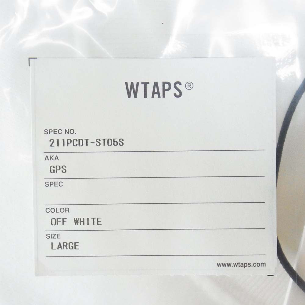 WTAPS ダブルタップス 211PCDT-ST05S GPS SS TEE 半袖 Tシャツ オフホワイト系 L【美品】【中古】