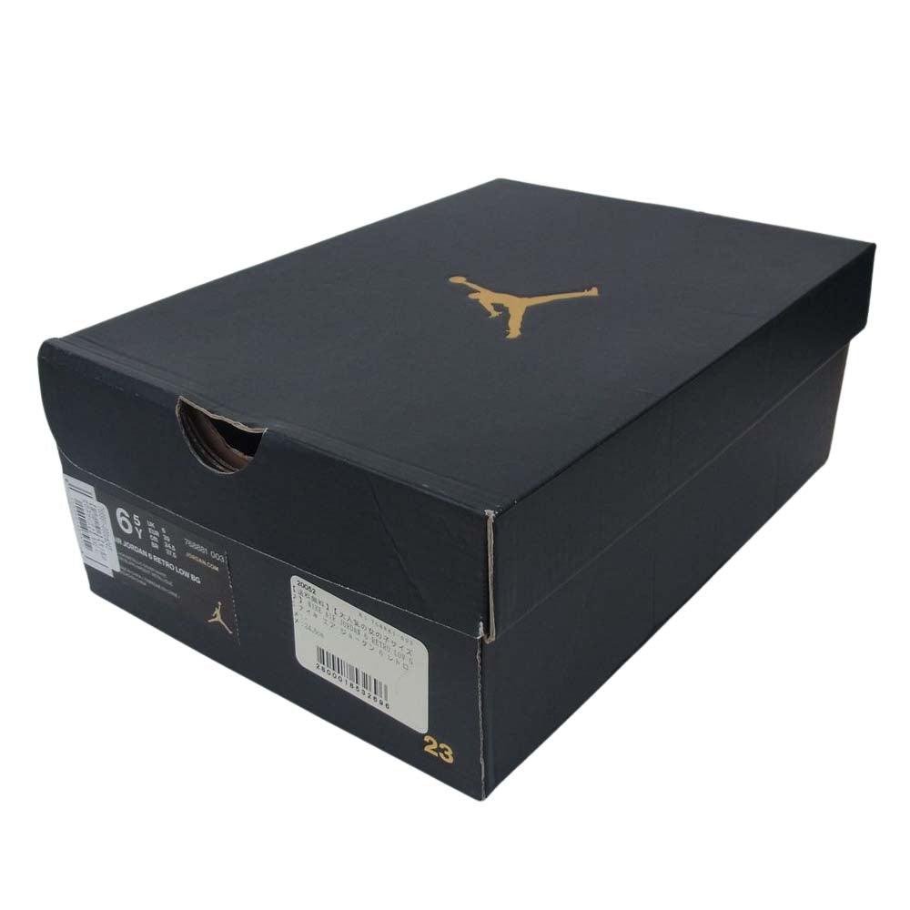 NIKE ナイキ 768881-003 Air Jordan 6 Retro Low BG Metallic Silver エアジョーダン シックス レトロ ブラック系 24.5cm【美品】【中古】