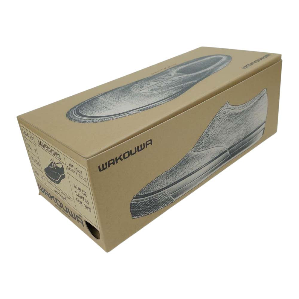 ANATOMICA アナトミカ 540-501-0103 WAK DECK SHOES LOW BLACK SOLE ワクワ デッキ シューズ ブルー系 25cm【中古】