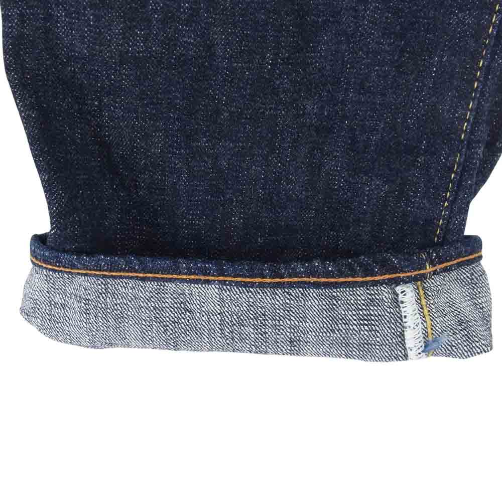 ピュアブルージャパン ボタンフライ セルビッチ 裏リベット インディゴブルー系 30【中古】