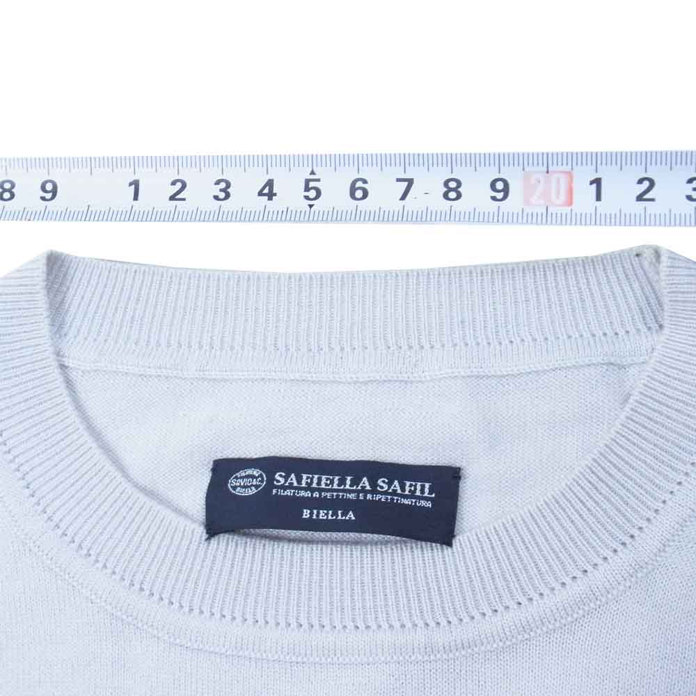 EDIFICE エディフィス SAFIELLA SAFIL Wool ウール ニット セーター 長袖 グレー系 M【中古】