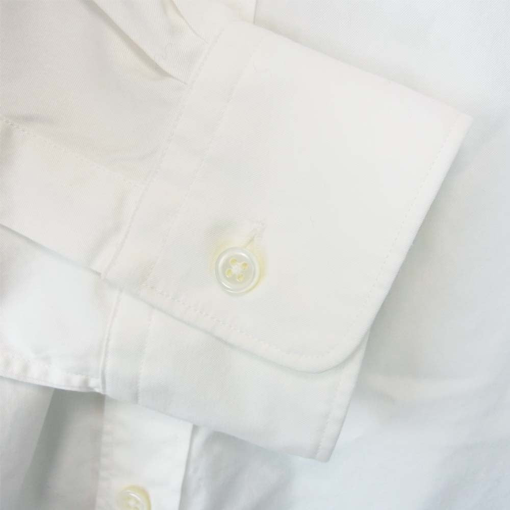 EDIFICE エディフィス 17-050-300-1002-1-0 BUTTON DOWN TWILL SHIRT ボタンダウン ツイル シャツ ホワイト系 M【中古】