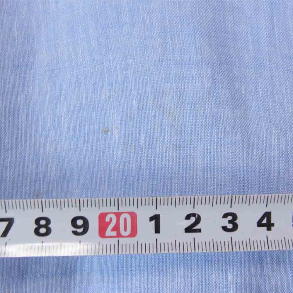 EDIFICE エディフィス 18-050-300-1006-1-0 Washed Linen カッタウェイシャツ ブルー系 M【中古】