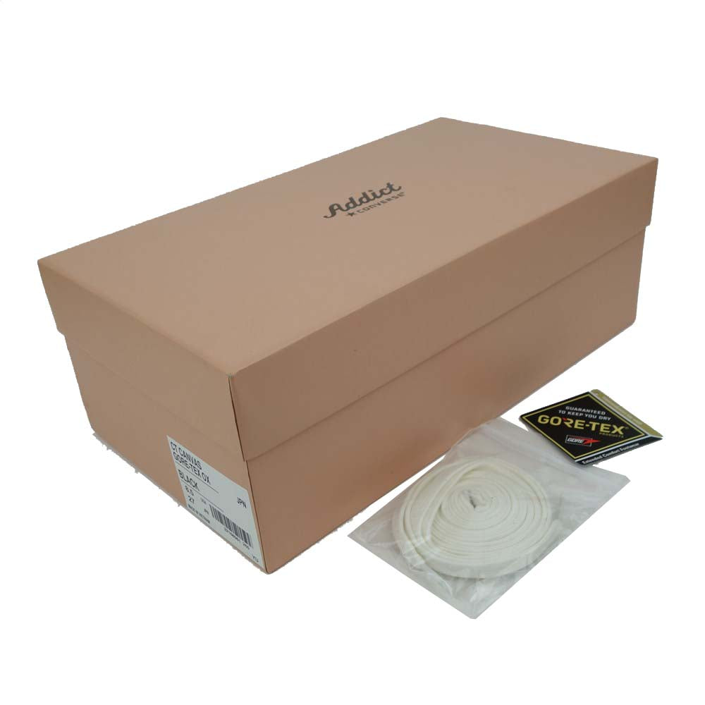 CONVERSE コンバース addict chuck taylor canvas gore-tex ox black low アディクト チャックテイラー ゴアテックス キャンバス ローカット ブラック系 27cm【美品】【中古】