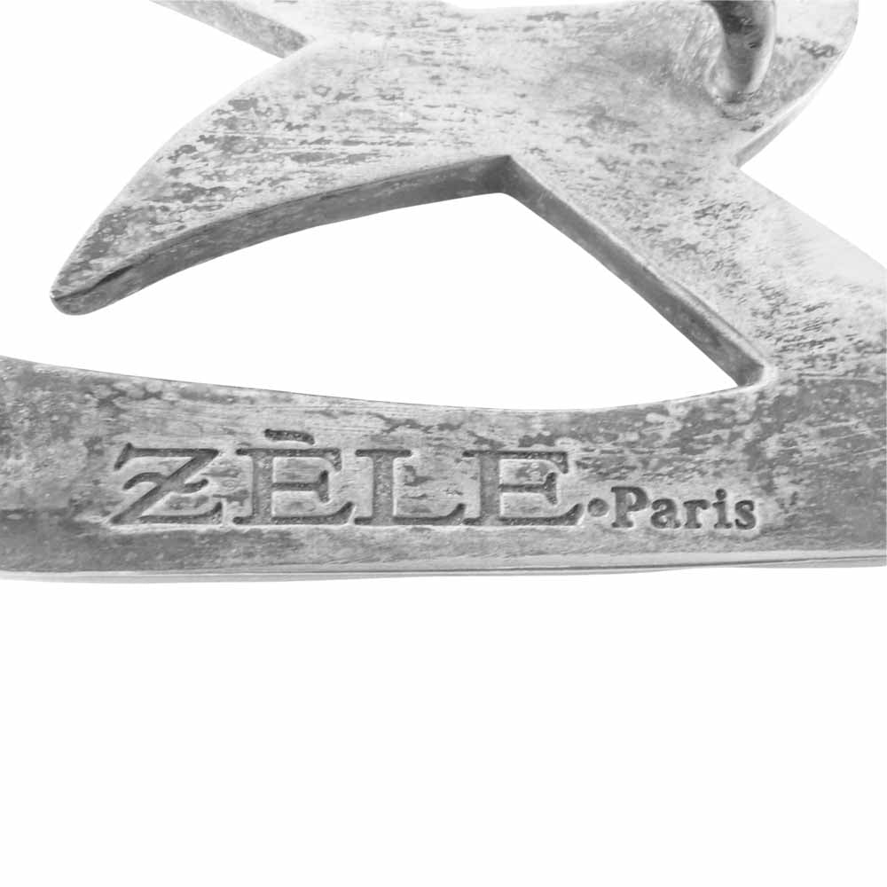 ゼルパリ スワロフスキー Z ベルト バックル シルバー系【中古】