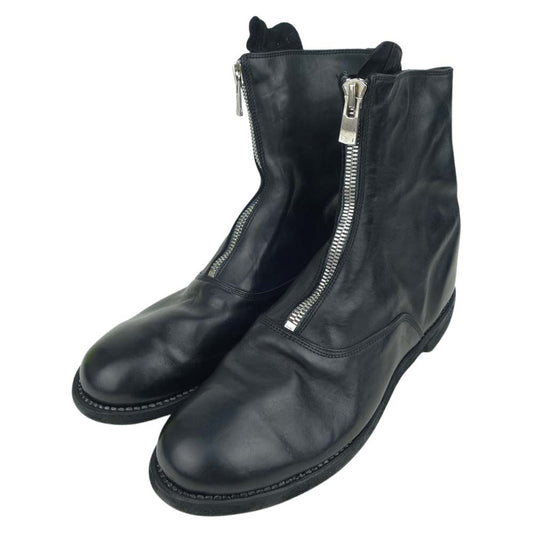 GUIDI グイディ 210 HORSE FULL GRAIN LINED BLKT ホースハイド フルグレインレザー センタージップ ブーツ ブラック系 43(27.5~28cm)【新古品】【未使用】【中古】