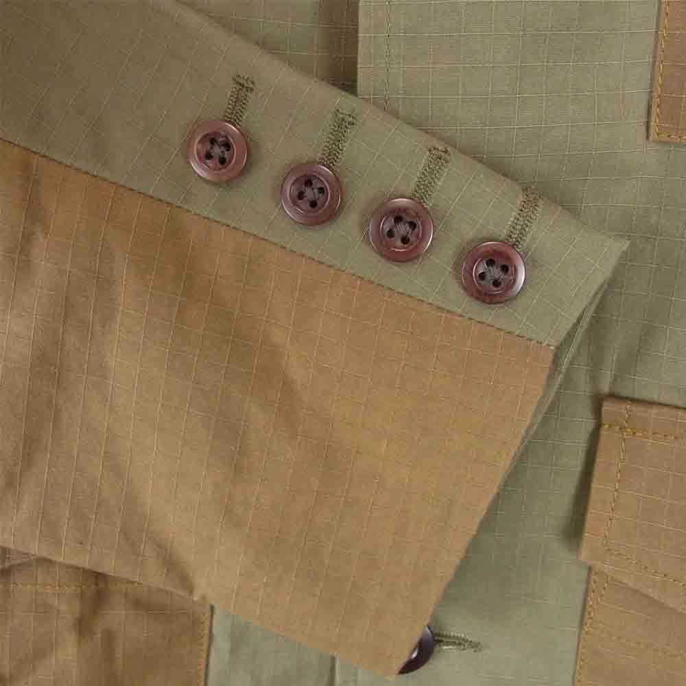 Nigel Cabourn ナイジェルケーボン 8040-11-80020 ARMY BLAZER HALLEY STEVENSON R200 RIPSTOP アーミーブレザーリップストップ カーキ系 50【美品】【中古】