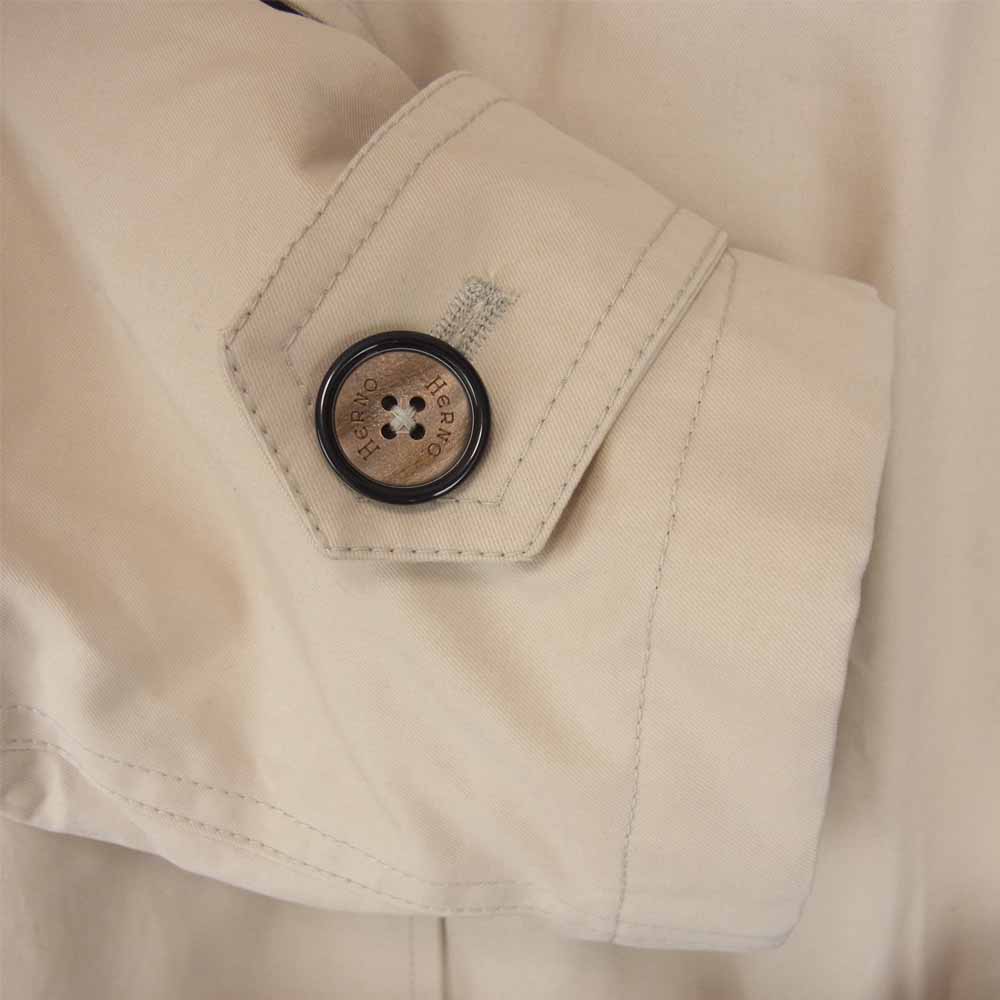 Herno ヘルノ 19AW GC0283D 13310 1985 イタリア製 Padded Trench Coat 着脱フード付 2WAY ダウン トレンチコート ベージュ系 40【美品】【中古】