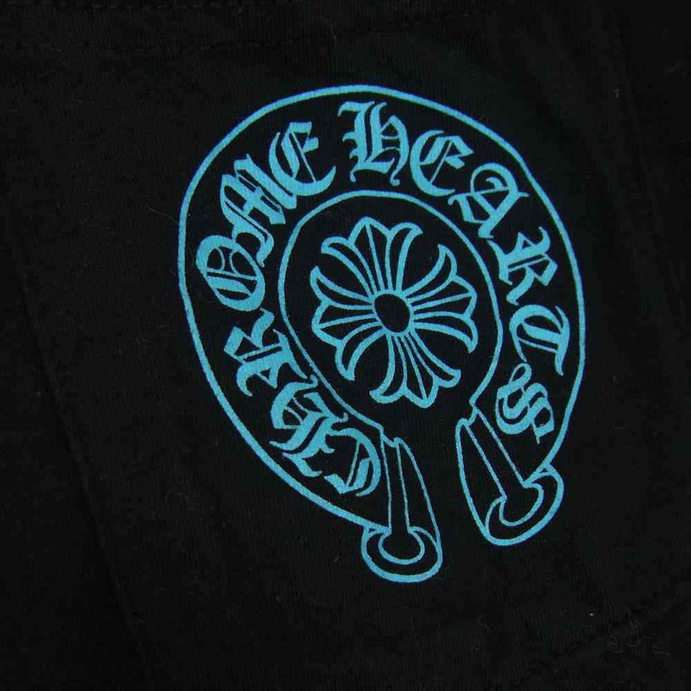 CHROME HEARTS クロムハーツ(原本無) 国内正規品 ホースシュー CHクロス バックプリント ポケット ブラック系 M【中古】