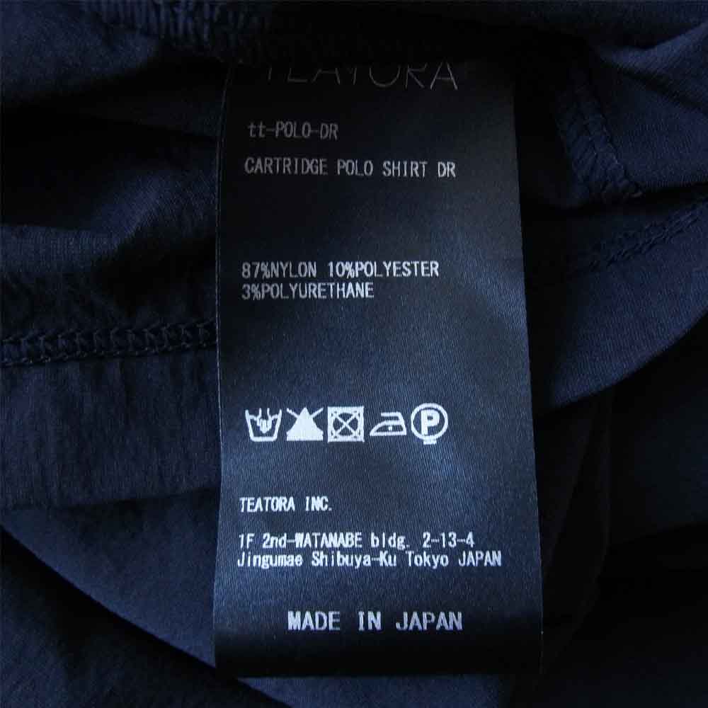 TEATORA テアトラ 21SS tt-POLO-DR CARTRIDGE POLO SHIRT DR カートリッジ ポロシャツ ドクトロイド ネイビー系【美品】【中古】