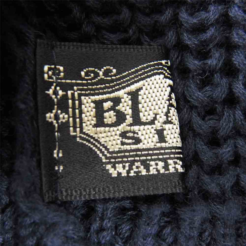 BLACK SIGN ブラックサイン ニット ベレー キャップ ネイビー系【中古】