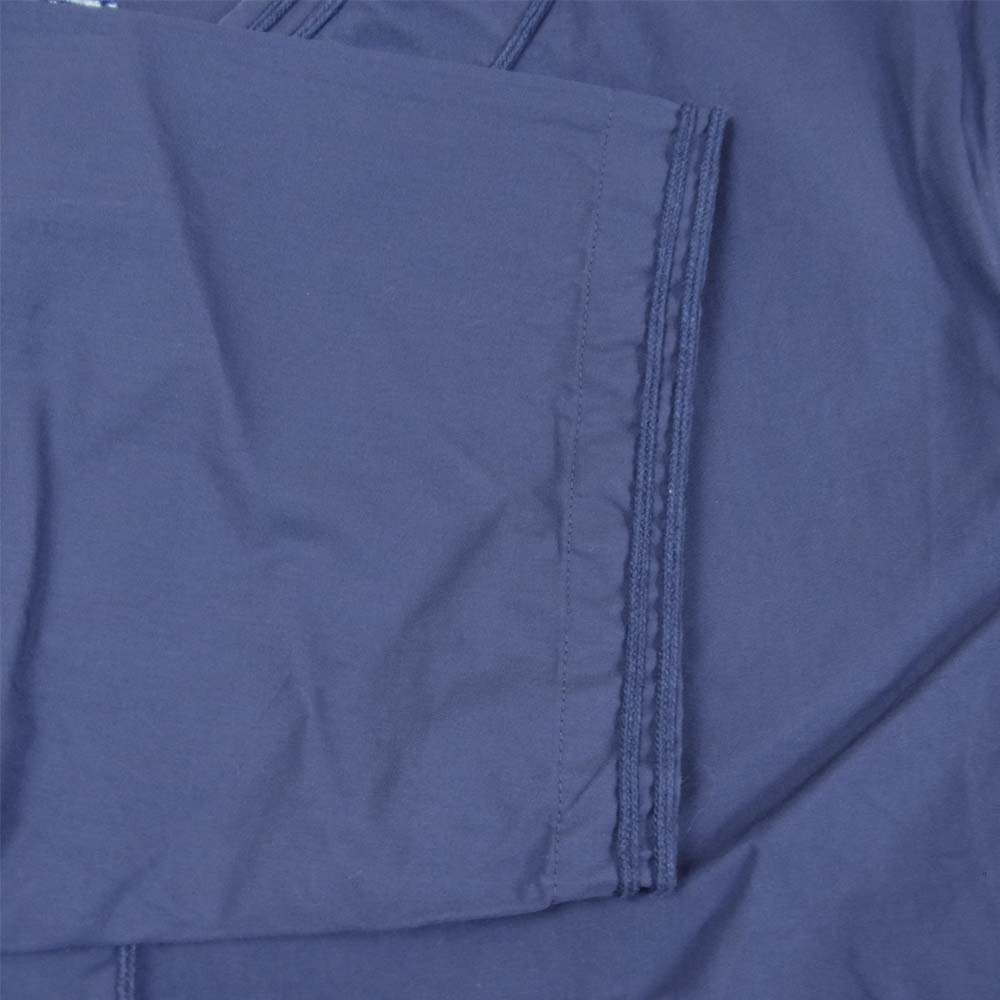 VISVIM ビズビム 21SS 221905011009 INDIGO CAMPING TRAILER DUGOUT SHIRT S/S ベースボール シャツ ネイビー系 1【美品】【中古】