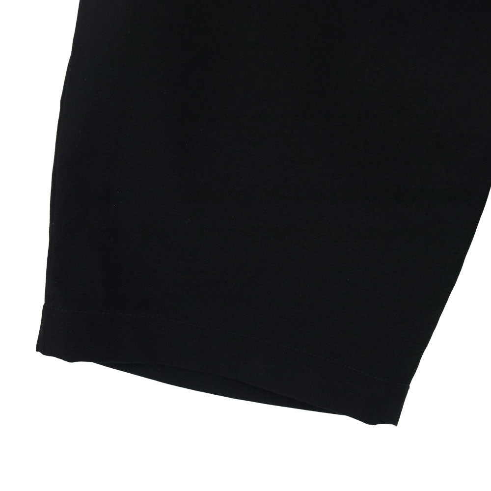 Yohji Yamamoto ヨウジヤマモト POUR HOMME プールオム 19AW HC-P25-100 ウール ギャバジン リンクル スリム ラップ パンツ ブラック系 2【美品】【中古】