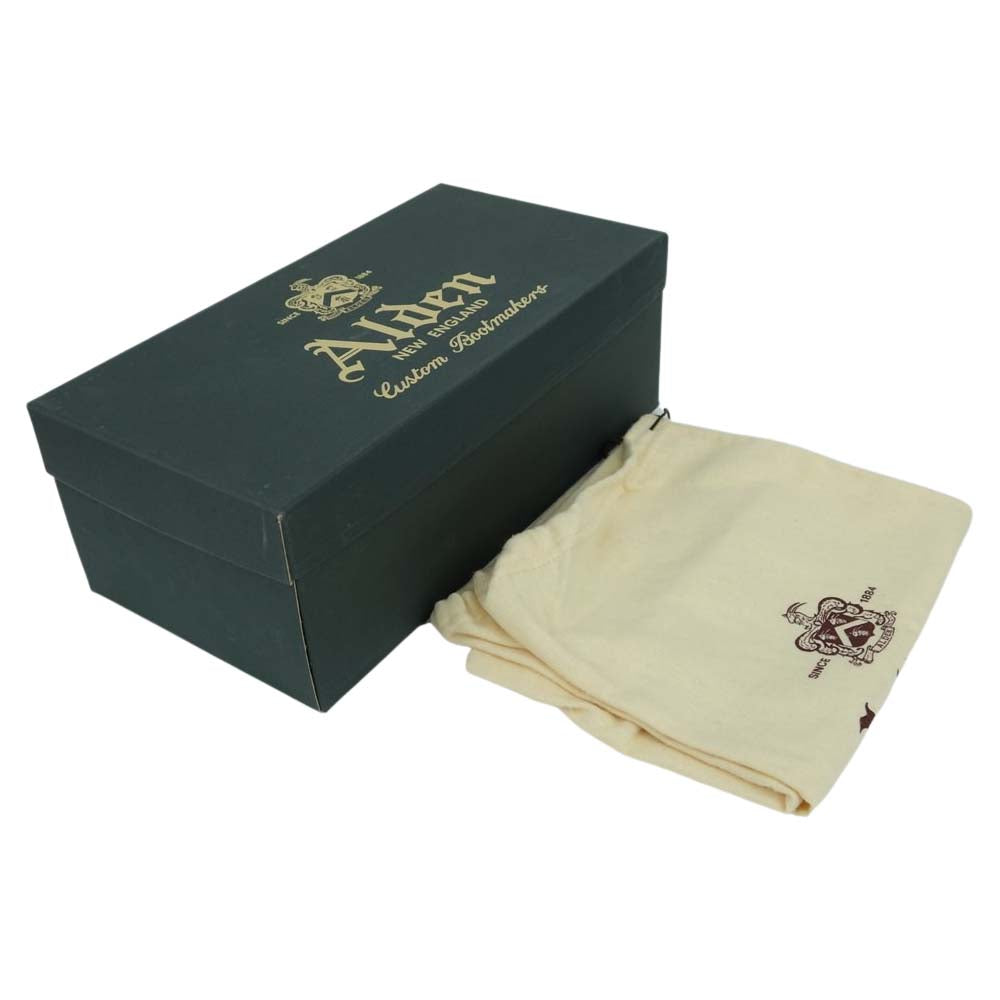 ALDEN オールデン 56251 コードバン パンチドキャップトゥ モディファイドラスト レザー シューズ ブラック系 9.5【中古】