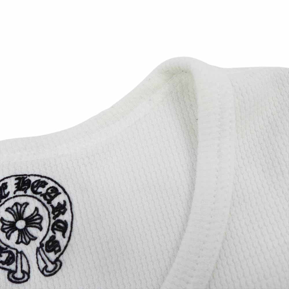 CHROME HEARTS クロムハーツ(原本無) 国内正規品 ホースシュー プリント ロングスリーブ Tシャツ カットソー ホワイト系【中古】
