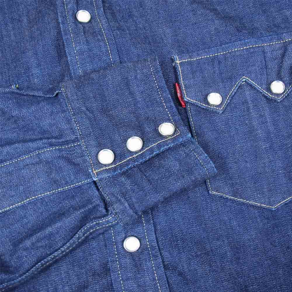 Levi's リーバイス 72050027 LVC 1955 Sawtooth Denim Shirt デニム ウエスタン シャツ インディゴブルー系 M【中古】