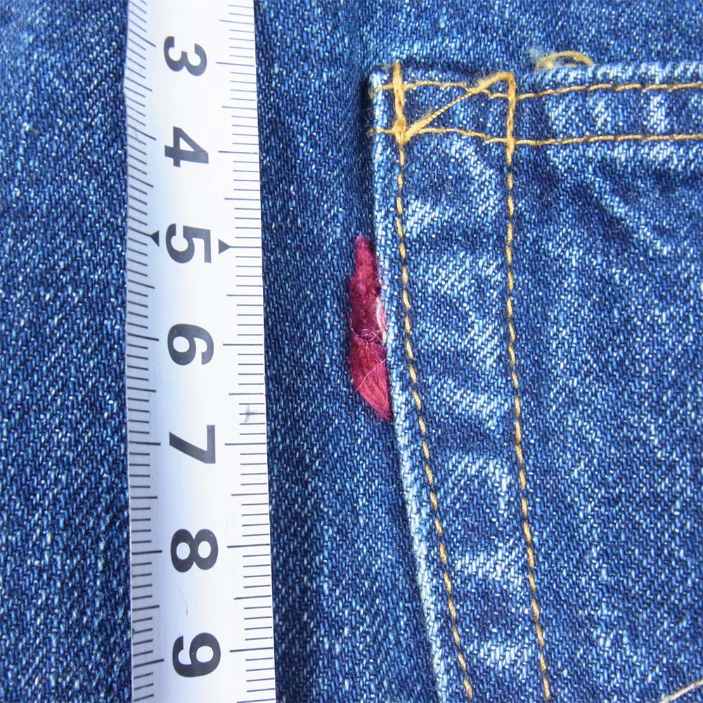 WAREHOUSE ウエアハウス 1101 BIG E TYPE 12oz USED WASH 2ND-HAND セコハン ユーズド加工 デニム インディゴブルー系 38【美品】【中古】