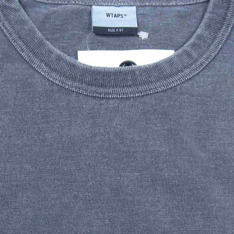 WTAPS ダブルタップス 18SS 181ATDT-CSM17 DESIGN LS SYS TEE デザイン システム ロングスリーブ Tシャツ  ブラック系 1【中古】