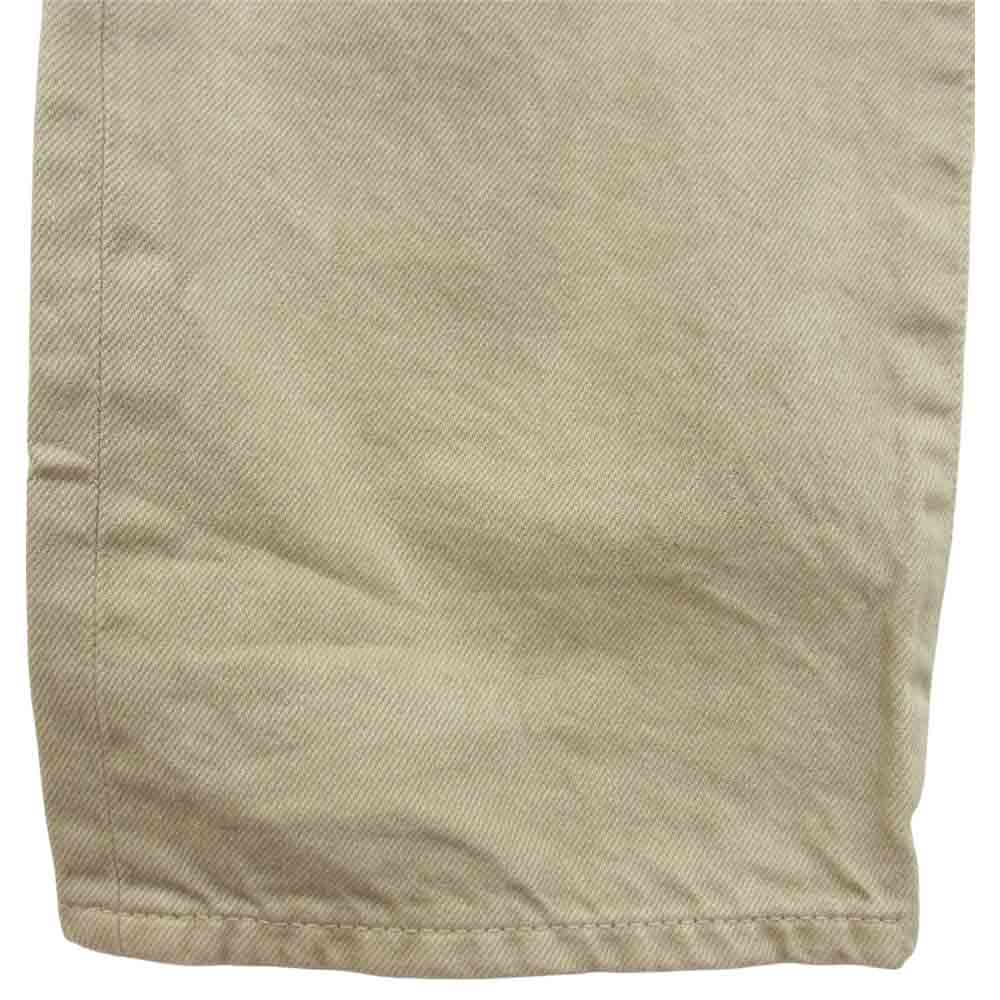 WTAPS ダブルタップス 19SS 191TQDT-PTM01 BAGGY WASHED TROUSERS DENIM バギー デニム トラウザー パンツ ベージュ系 S【中古】