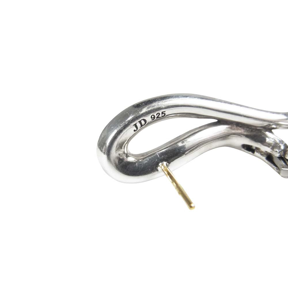 Justin Davis ジャスティンデイビス SEJ923 LABYRINTH ラビリンス スネーク 蛇モチーフ ピアス シルバー系【美品】【中古】