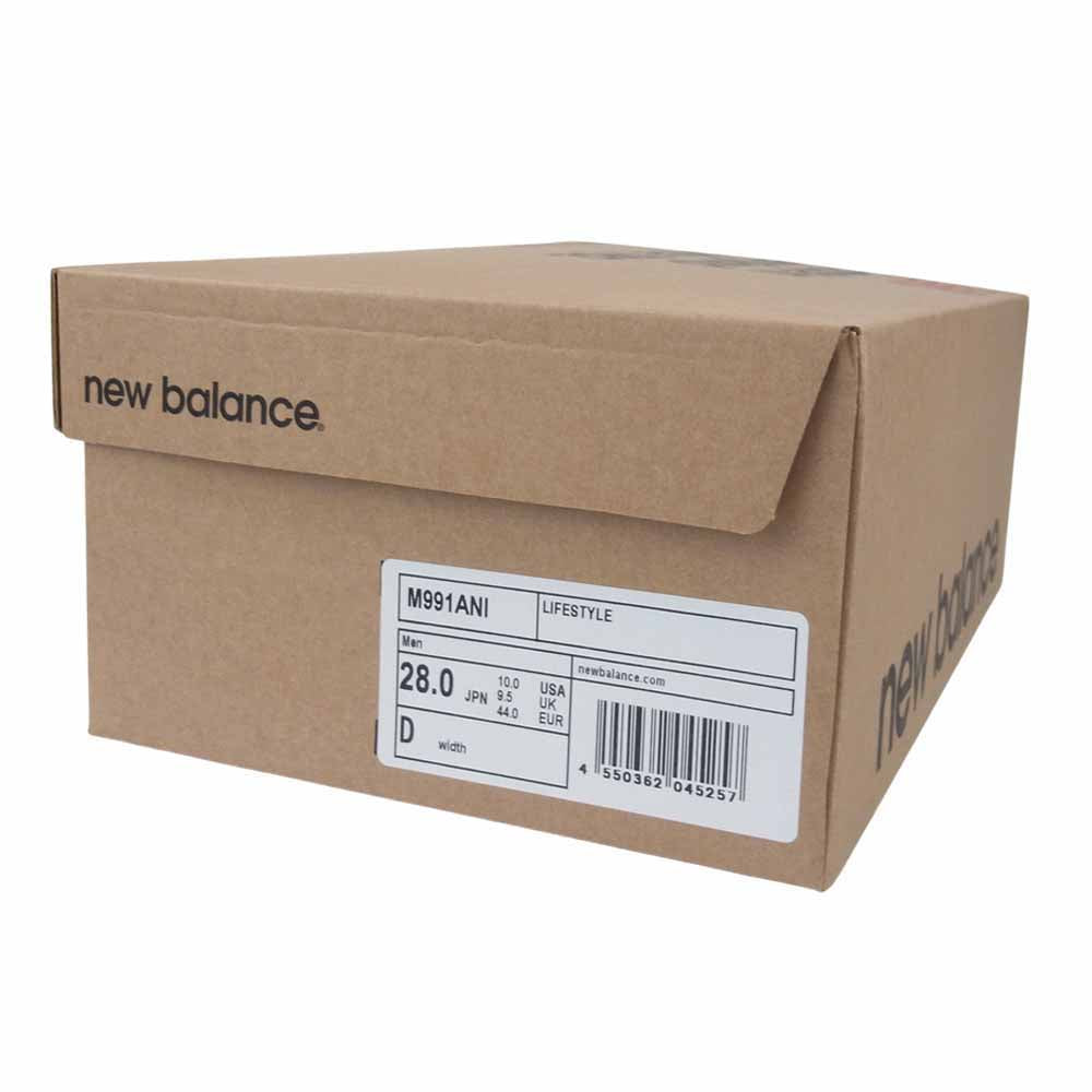 NEW BALANCE ニューバランス M991ANI 20th Anniversary 20周年記念モデル ローカットスニーカー グレー系 28㎝【新古品】【未使用】【中古】
