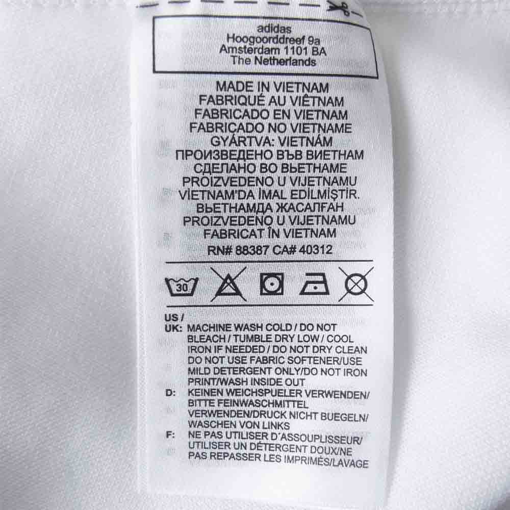 adidas アディダス STELLA McCARTNEY ステラマッカートニー aSMC CROP TEE クロップド Tシャツ ホワイト ホワイト系 XS【新古品】【未使用】【中古】